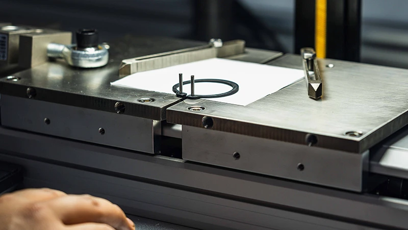 Elasticity test of retaining ring